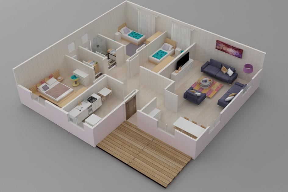 Kayseri Prefabrik 117 mt 5 Kayseri Prefabrik 117 mt - Görsel 3