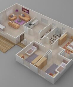 Kayseri Prefabrik 123 mt 9 123mt prefabrik ev plan1