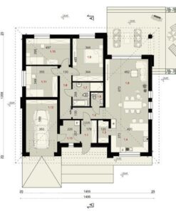 144 mt celik ev plan