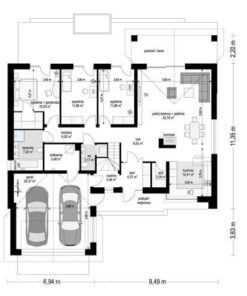 163 mt celik ev plan