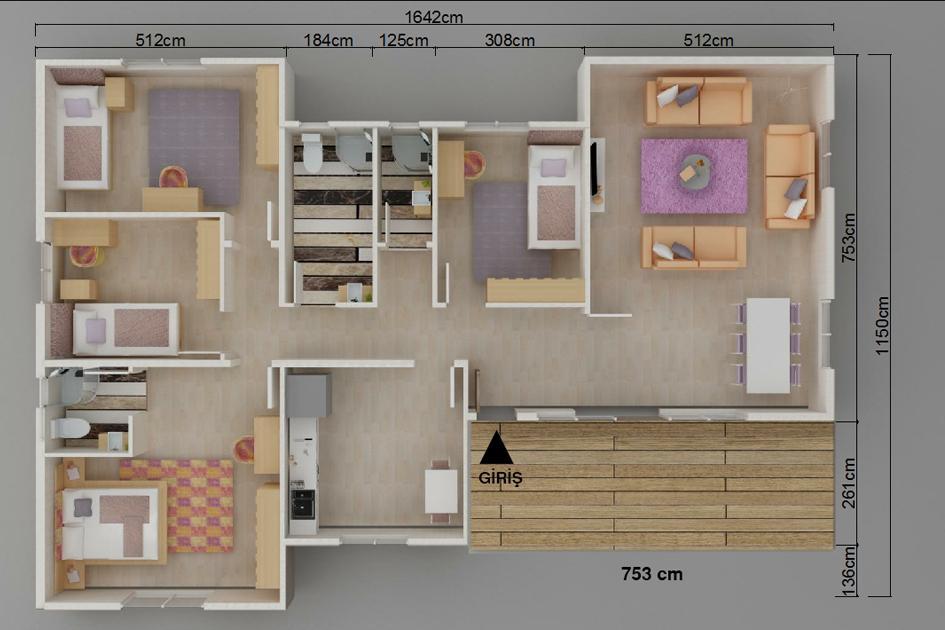 Kayseri Prefabrik 166 mt 4 Kayseri Prefabrik 166 mt - Görsel 2