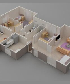 Kayseri Prefabrik 166 mt 8 166mt prefabrik ev plan1