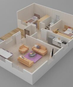 Kayseri Prefabrik 93 Mt 7 93mt2 prefabrik ev plan1